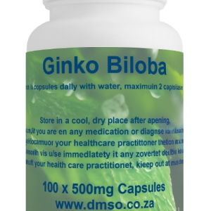 Ginkgo Biloba (100 x 500mg Capsules)
