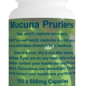 Mucuna Pruriens - L Dopa (100 x 500mg Capsules)